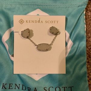 Kendra Scott White Iridescent Druzy